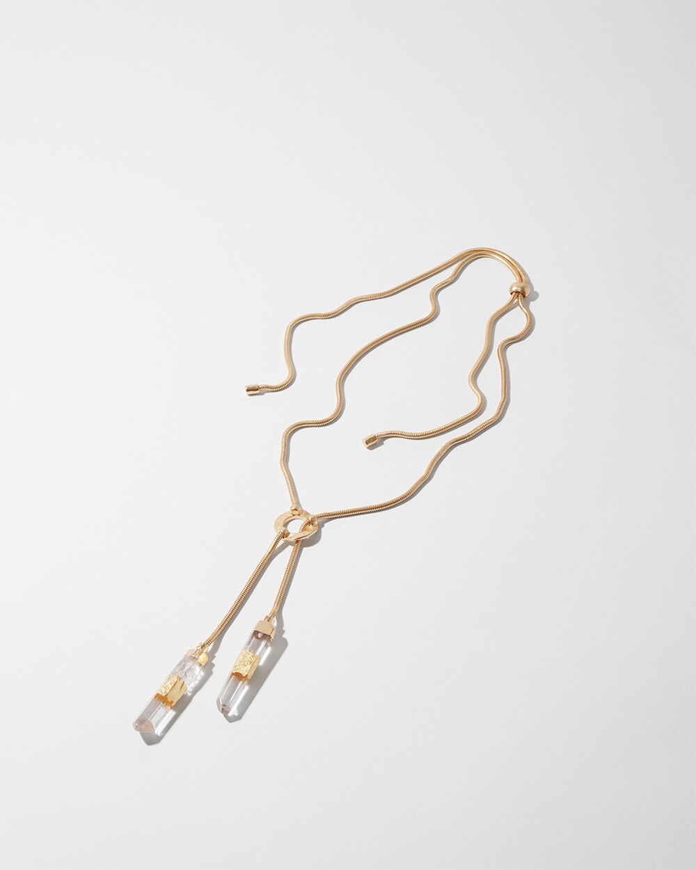 Adjustable Quartz Y-Necklace
