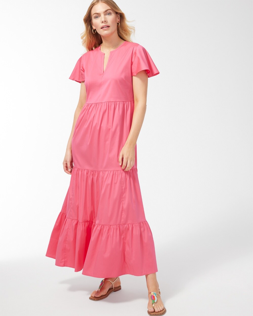 Tiered Maxi Dress video preview image, click to start video