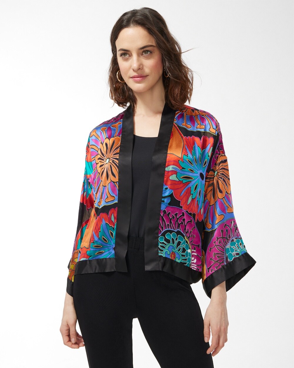 Travelers Collection Burnout Cropped Jacket video preview image, click to start video