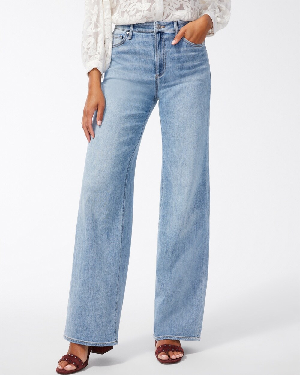 Petite High Rise Wide Leg Jeans - Chico's