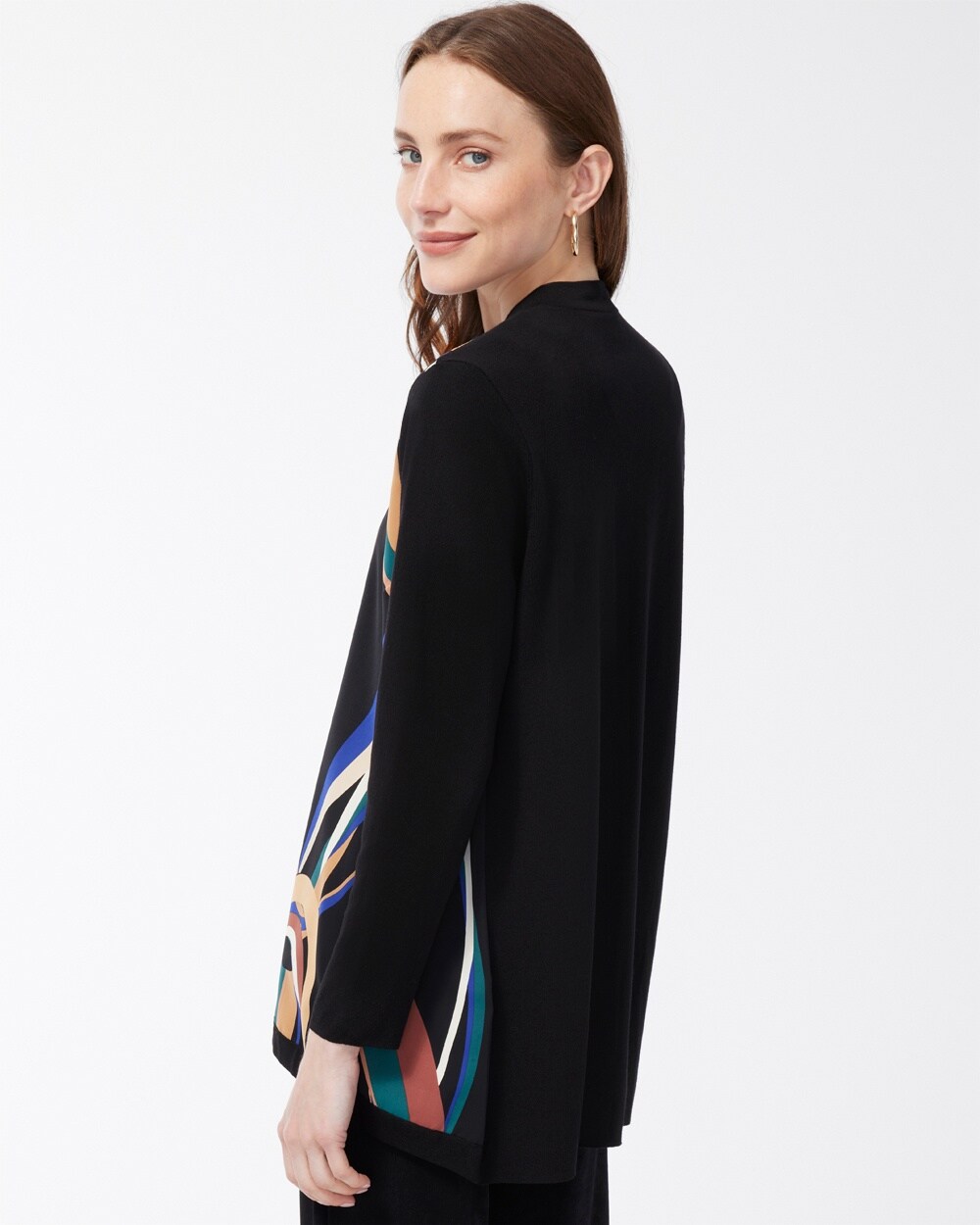 Chico's Travelers Classic Long Knit Jacket