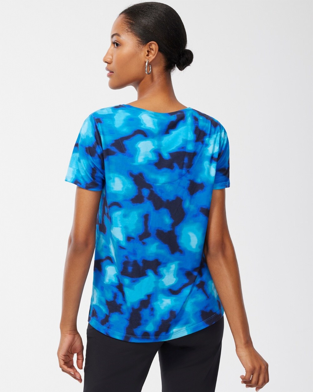 Chico's Women's Tie-Dye Print T-Shirt