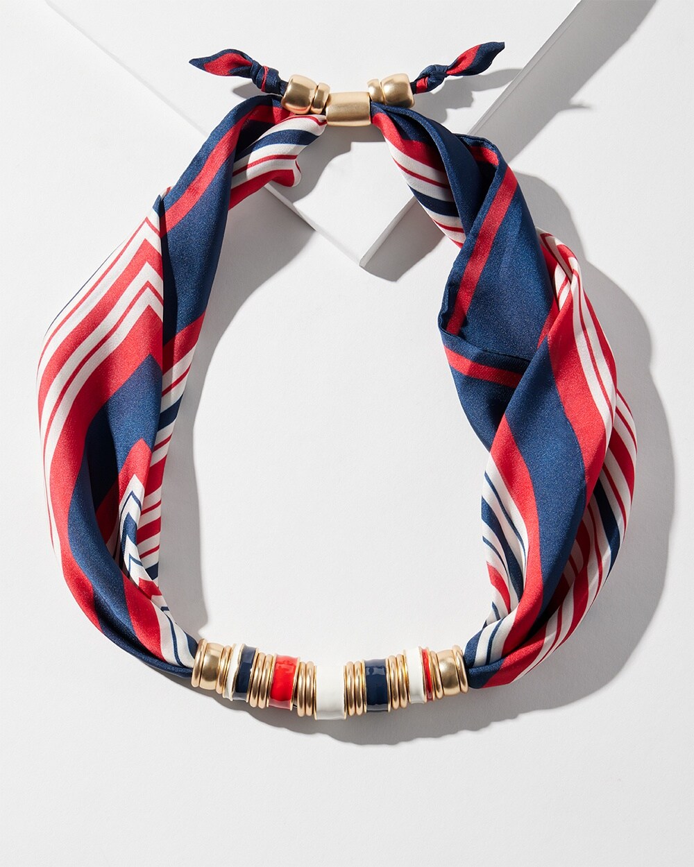 Americana Adjustable Scarf Necklace