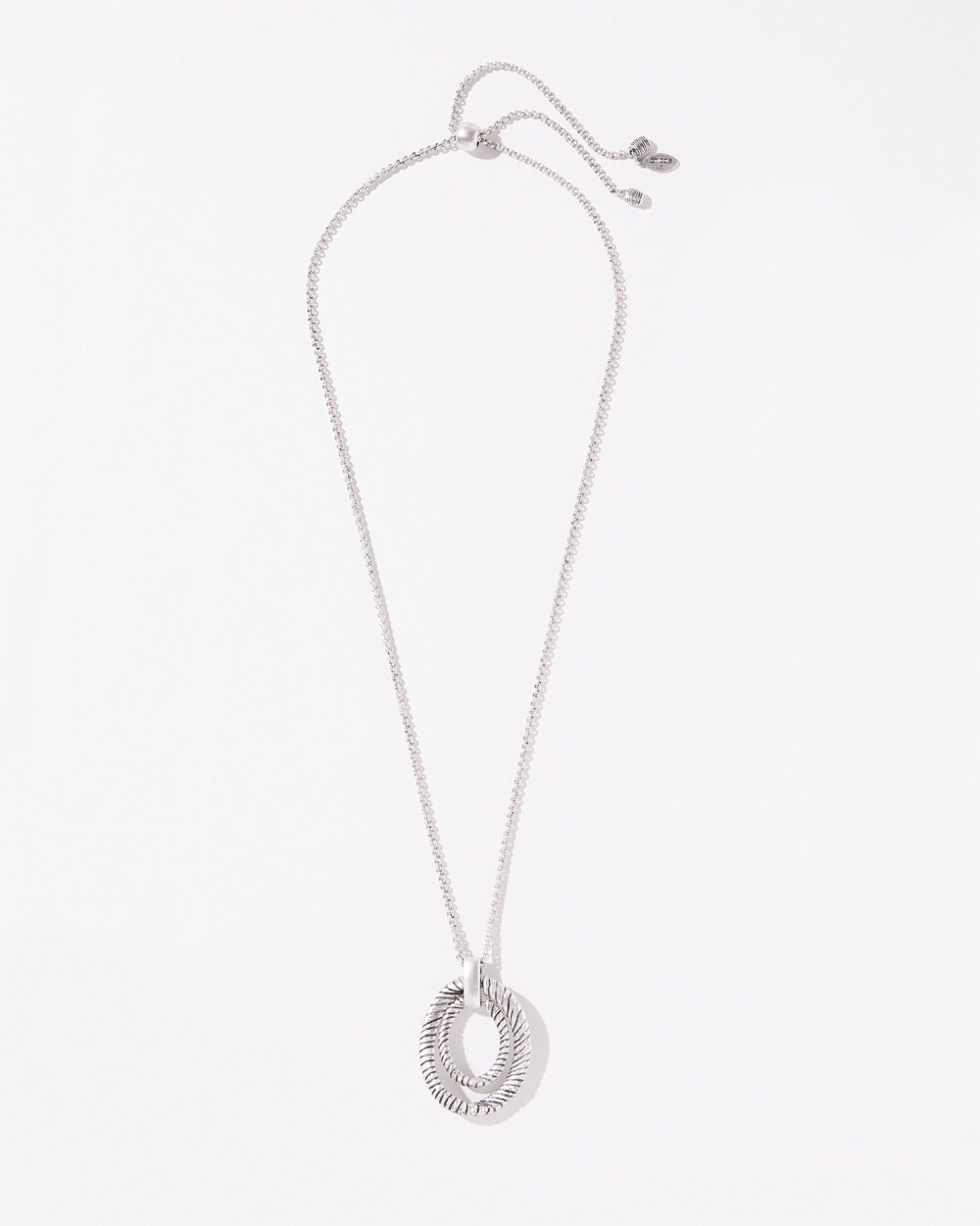 Silver Tone Adjustable Necklace