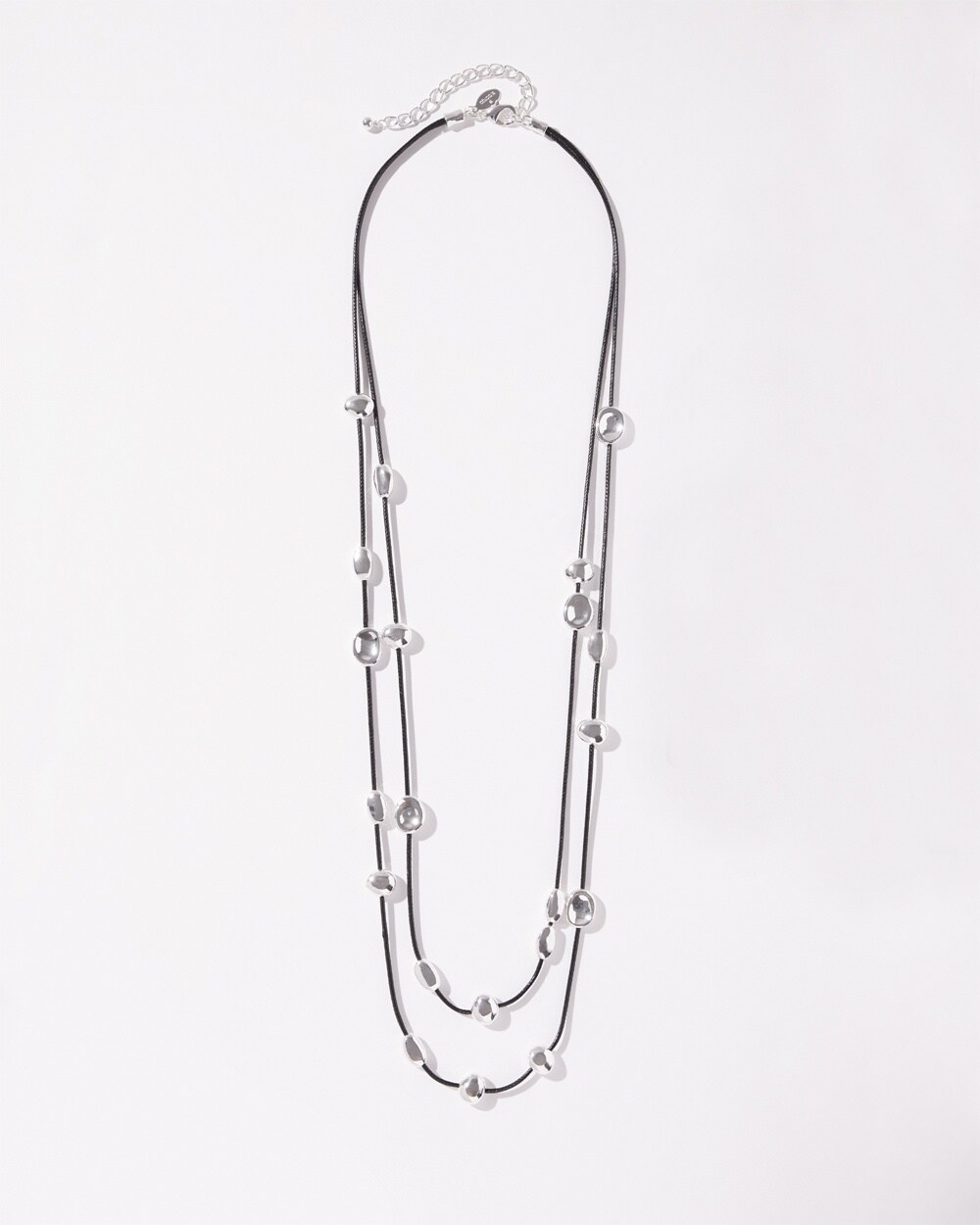 Silver Tone Multistrand Necklace