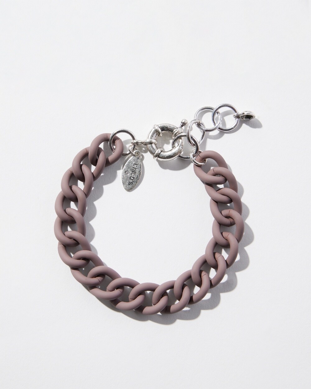 Matte Pink Link Bracelet
