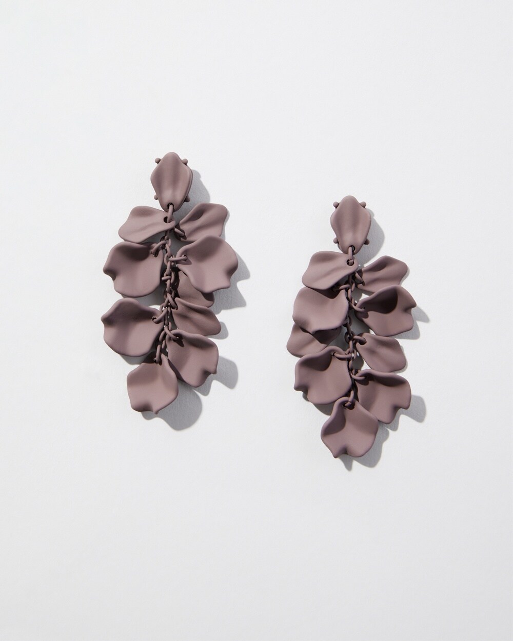 Taupe Cluster Earrings
