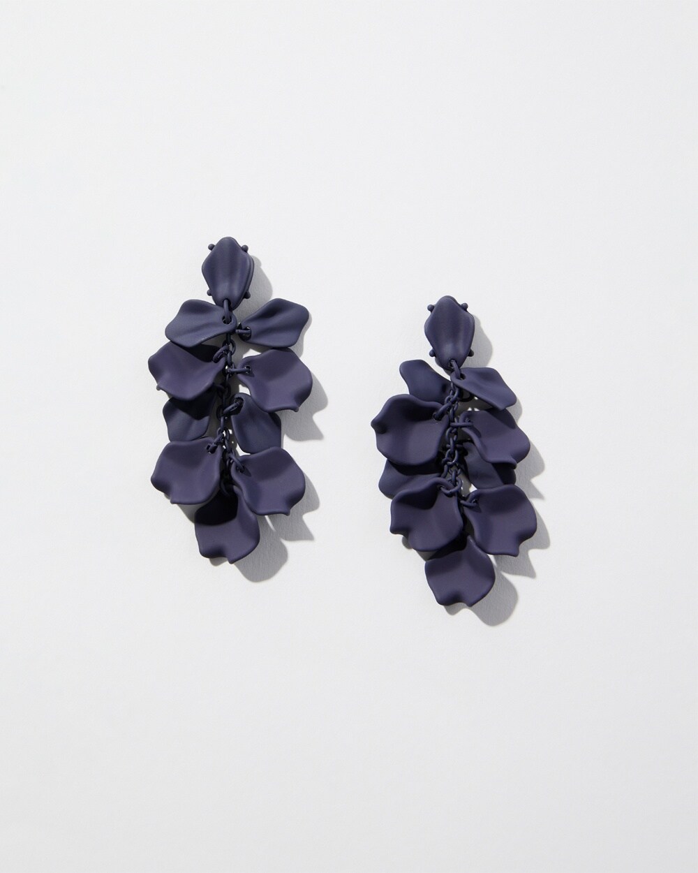 Purple Cluster Earrings