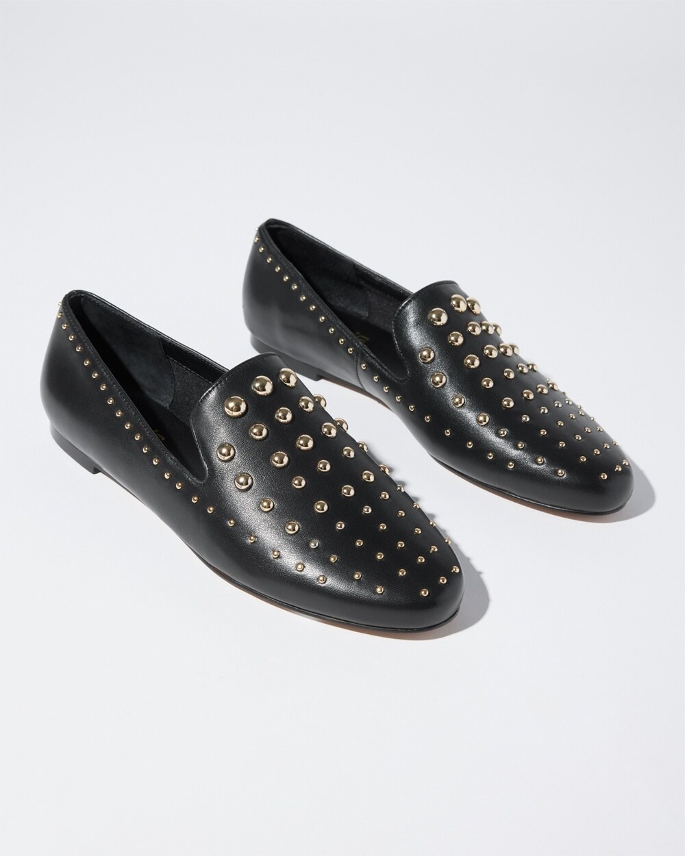 Studded Leather Loafers