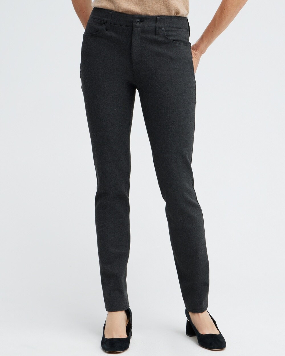 Ponte 5-Pocket Slim Pants