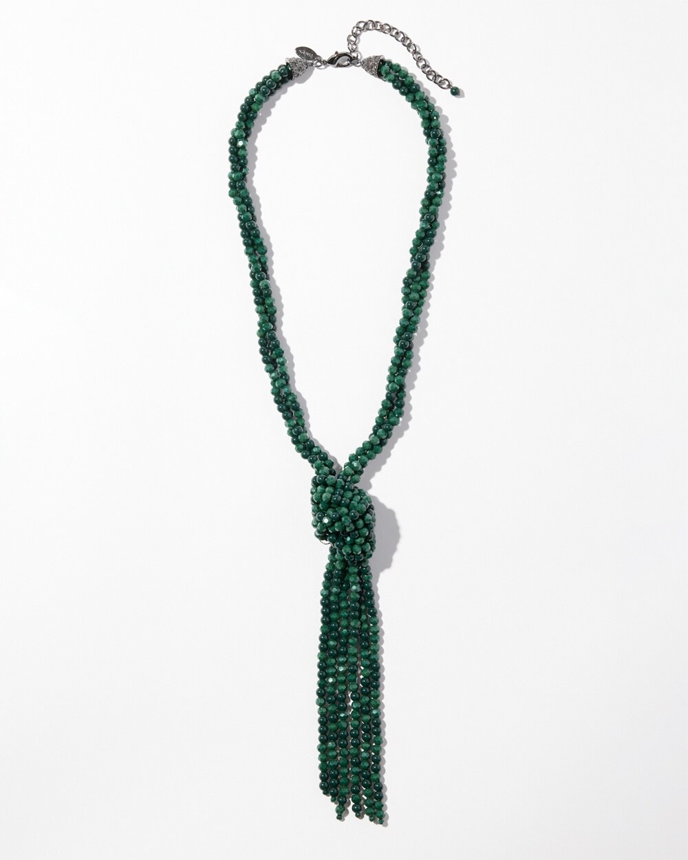 Green Y-necklace