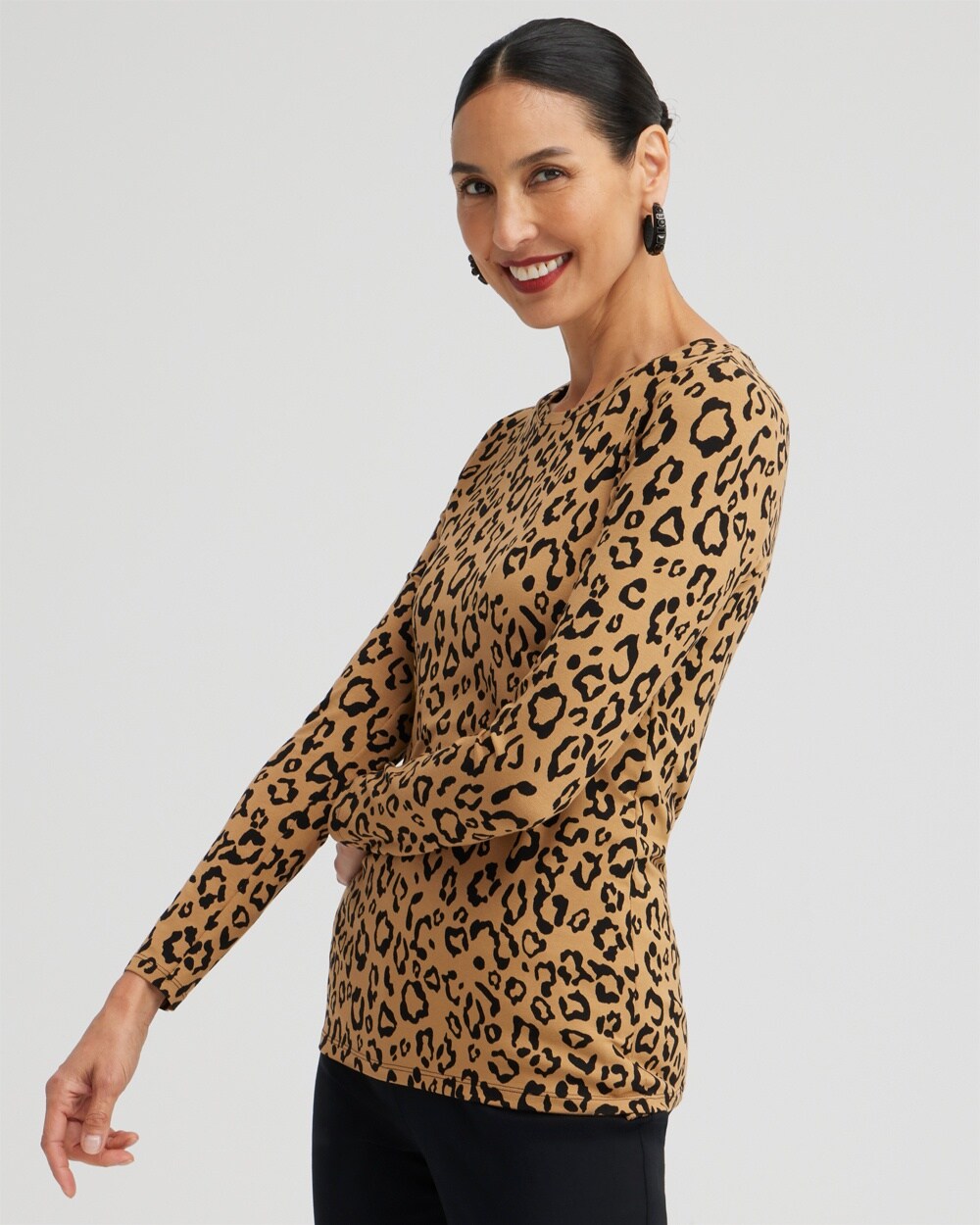 Touch of Cool Leopard Layering Tee