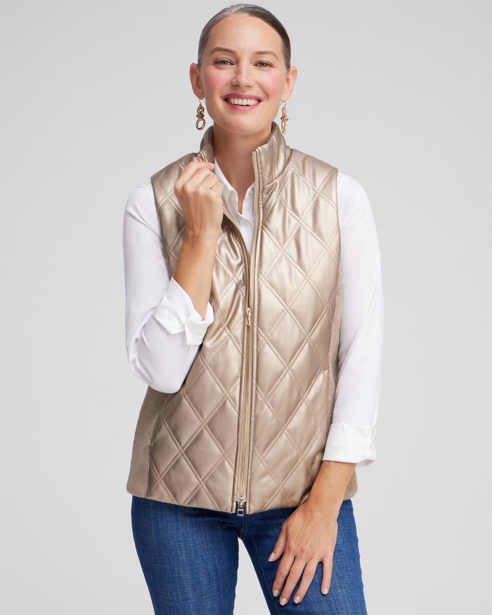 Faux Leather Vest