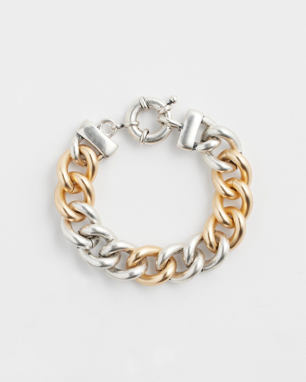 Pav\u00E9 Detail Links Bracelet
