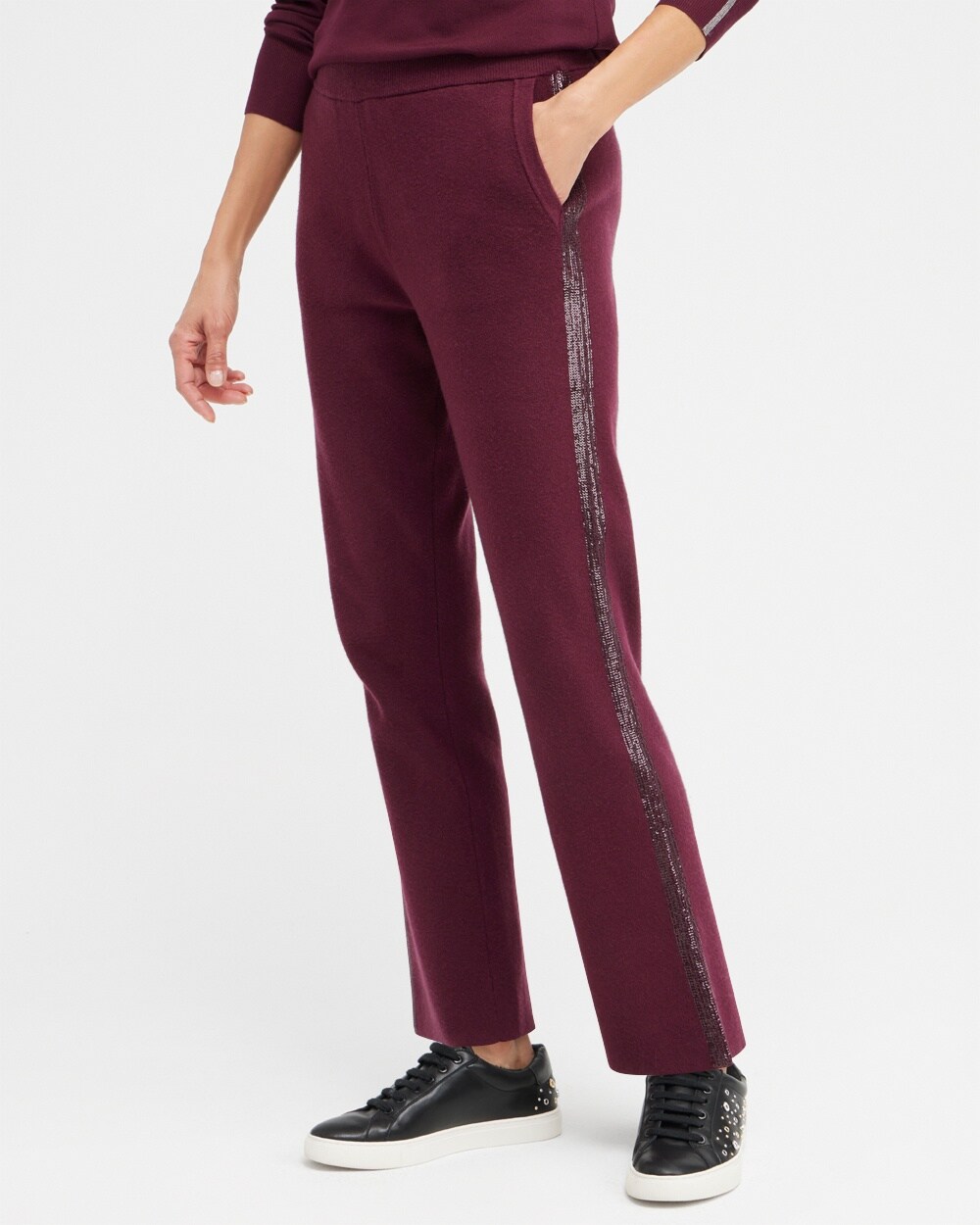 Zenergy Luxe Cashmere Blend Sequin Pants