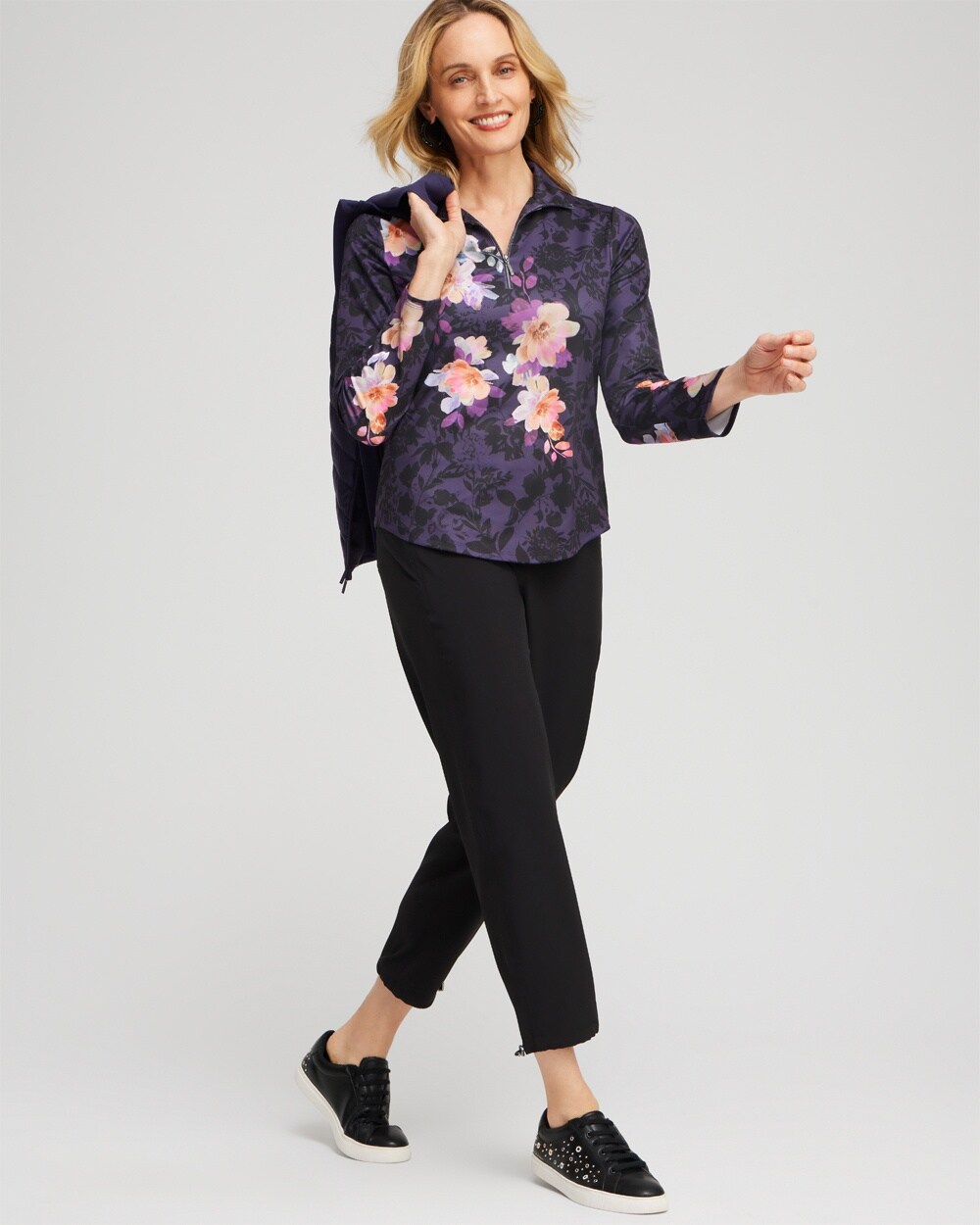 Zenergy® UPF Floral Long Sleeve Top