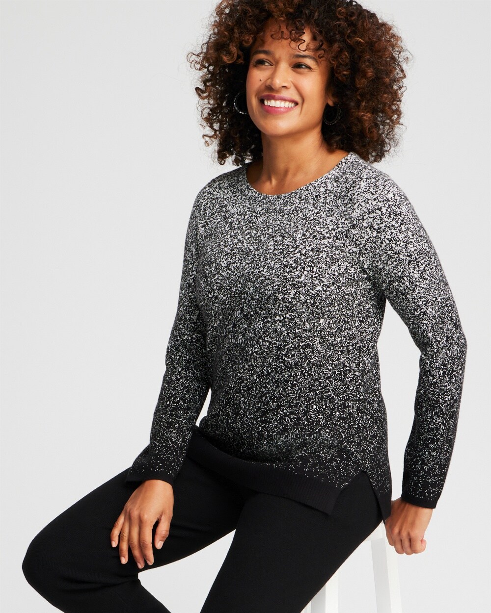 Zenergy Luxe\u00AE Cashmere Blend Ombre Pullover