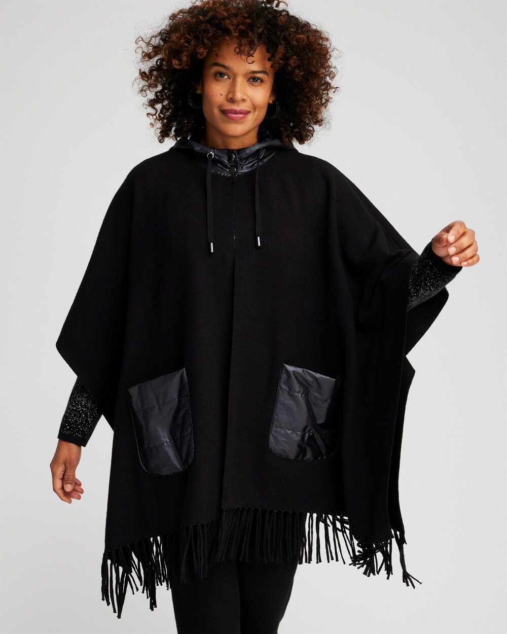 Zenergy Luxe® Cashmere Blend Quilted Poncho