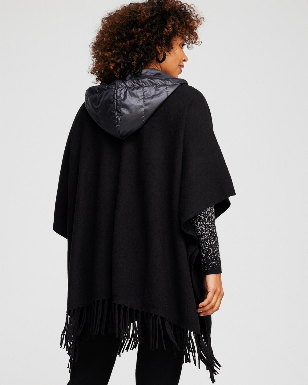 Zenergy Luxe® Cashmere Blend Quilted Poncho