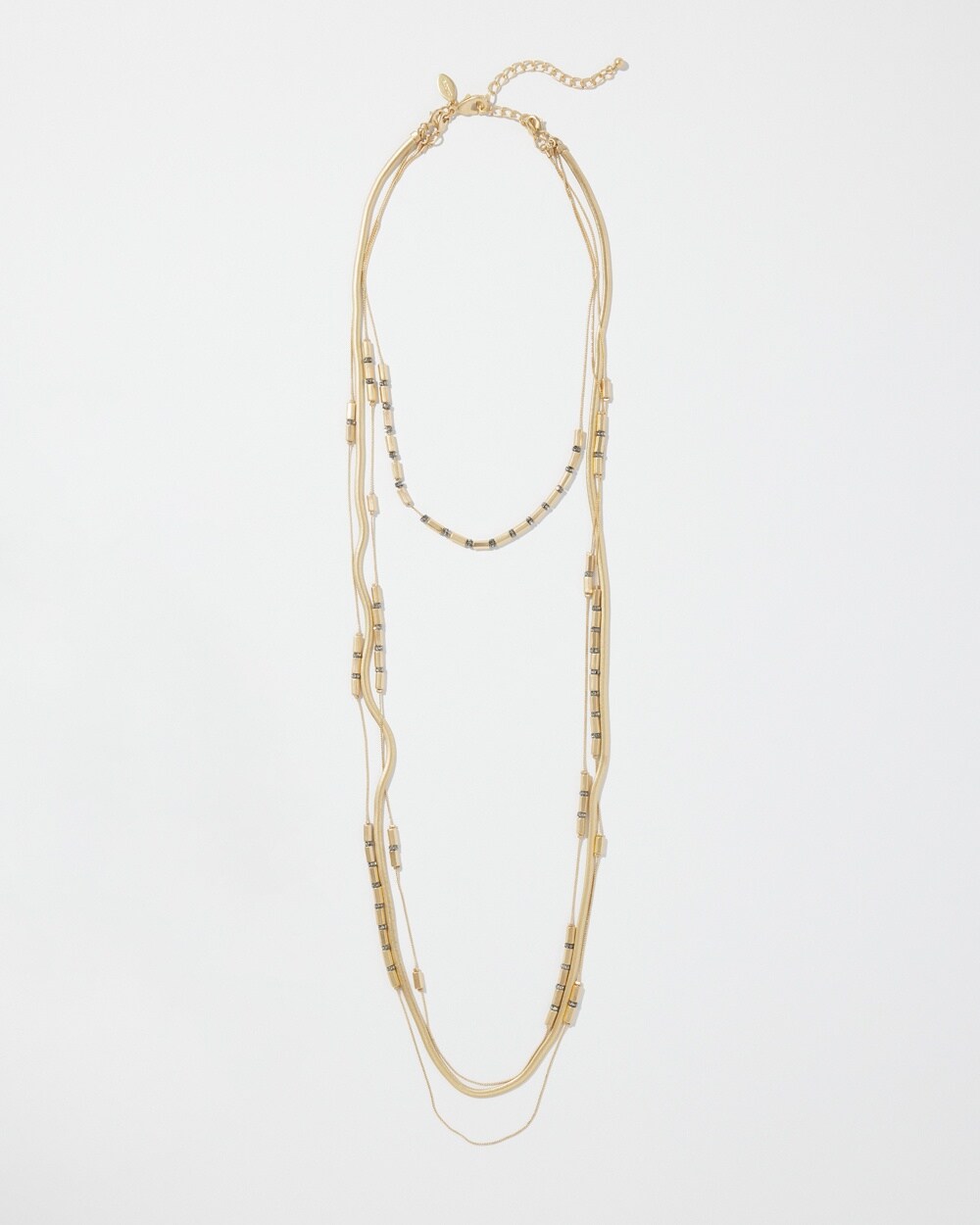 Convertible Gold Tone Layered Necklace