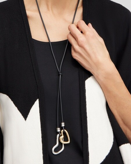 Chico's Black Rope Necklace - Leaders LeadUp™