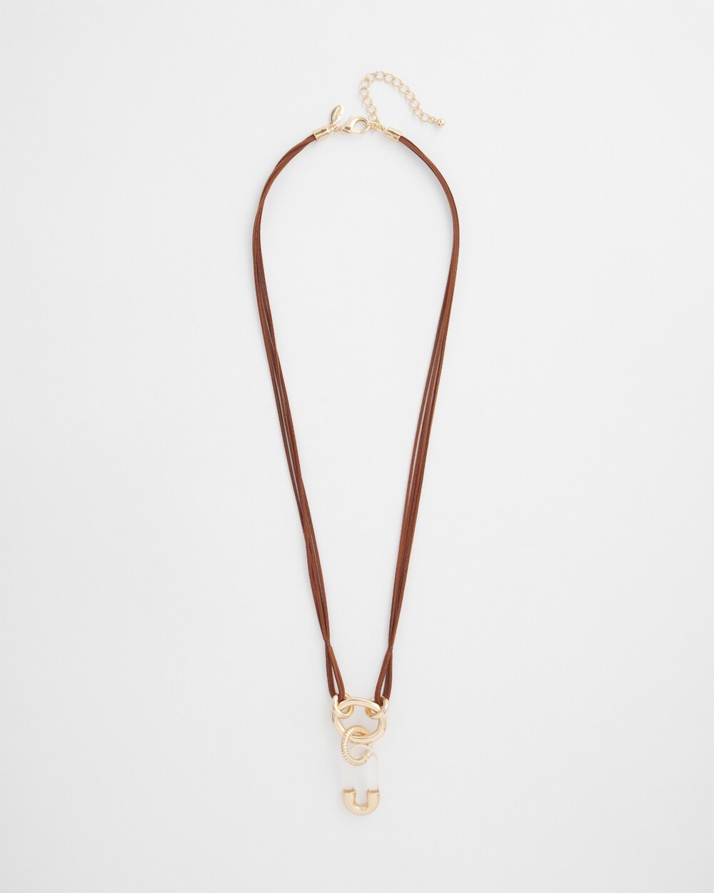 Chico's Neutral Pendant Necklace |  In Brown