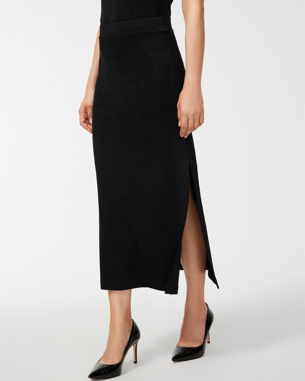 Travelers Side Slit Maxi Skirt