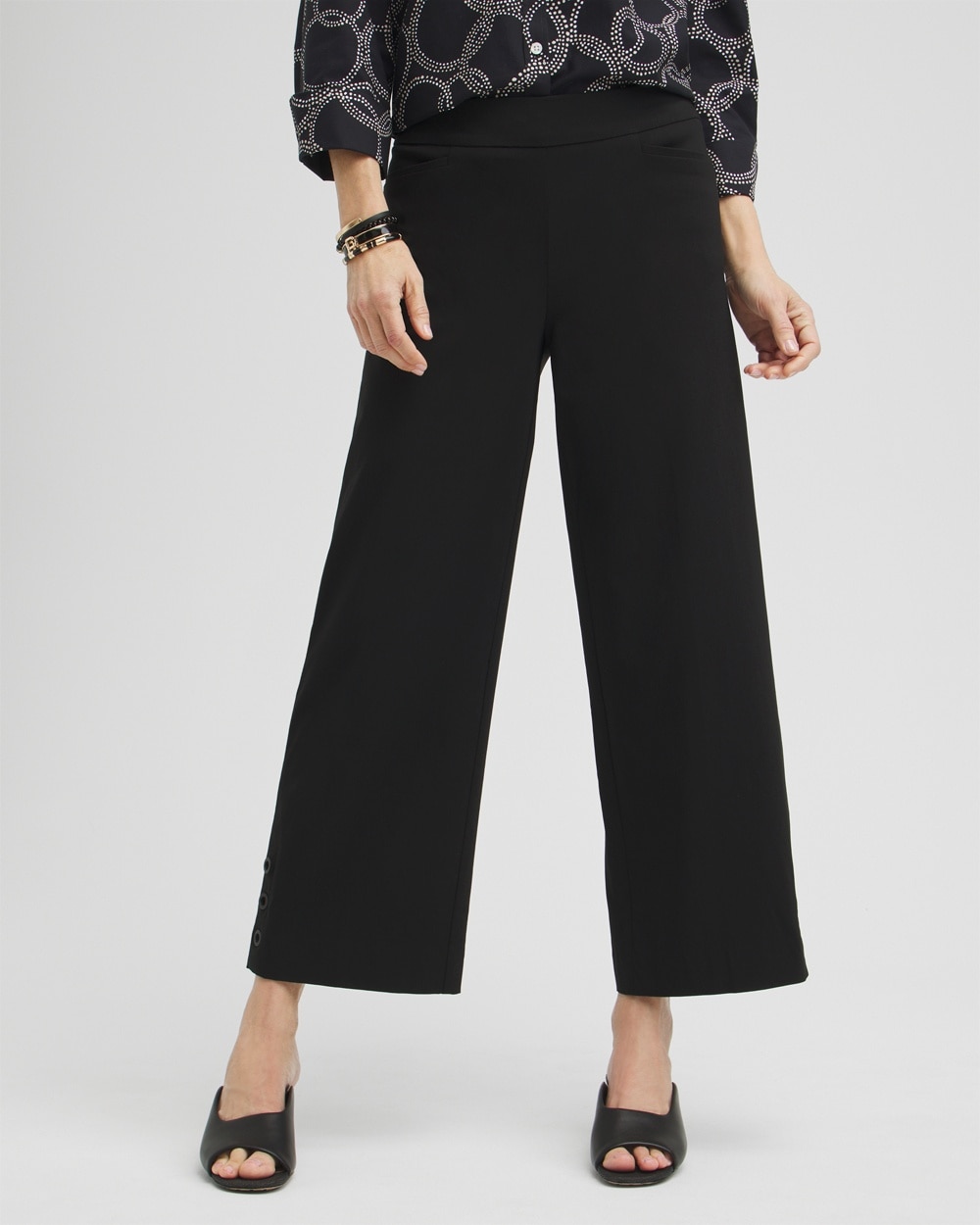 Brigitte Grommet Wide Leg Pants