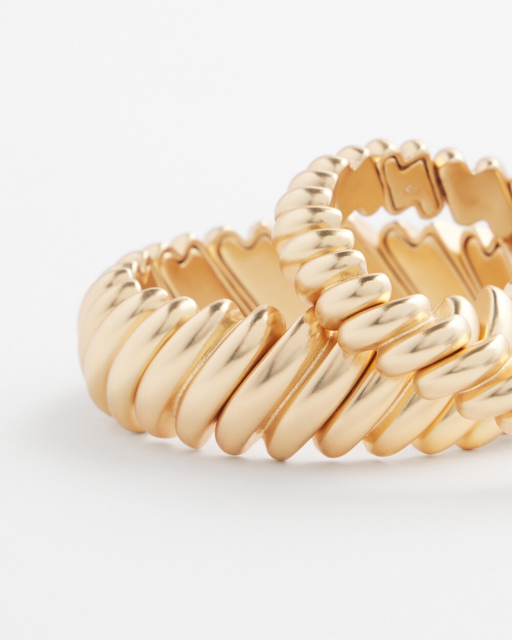 Gold Tone Stretch Bracelet Set