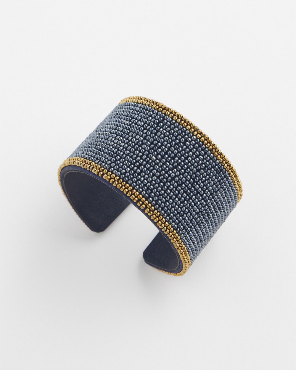 Chico's Seed Bead Cuff Bracelet |  In Navy Blue
