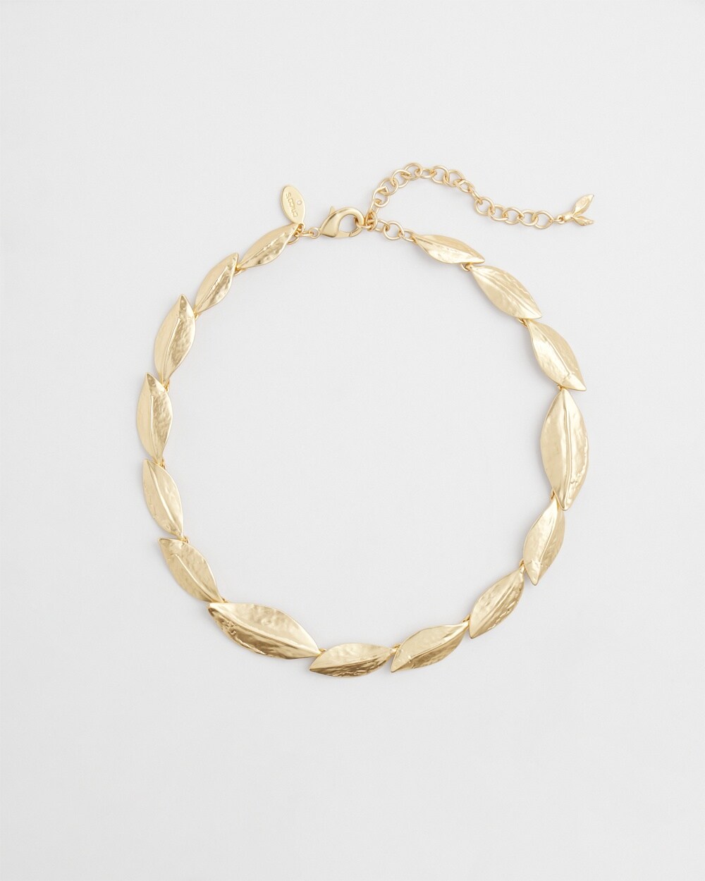Shop Chico's Gold Tone Leaf Bib Necklace |