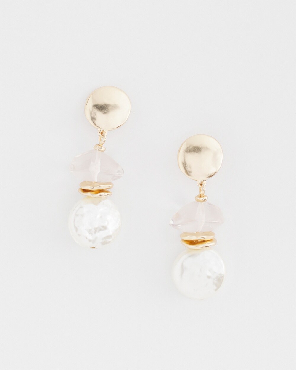 Shop Chico's Faux Pearl Drop Earrings |  In Gold