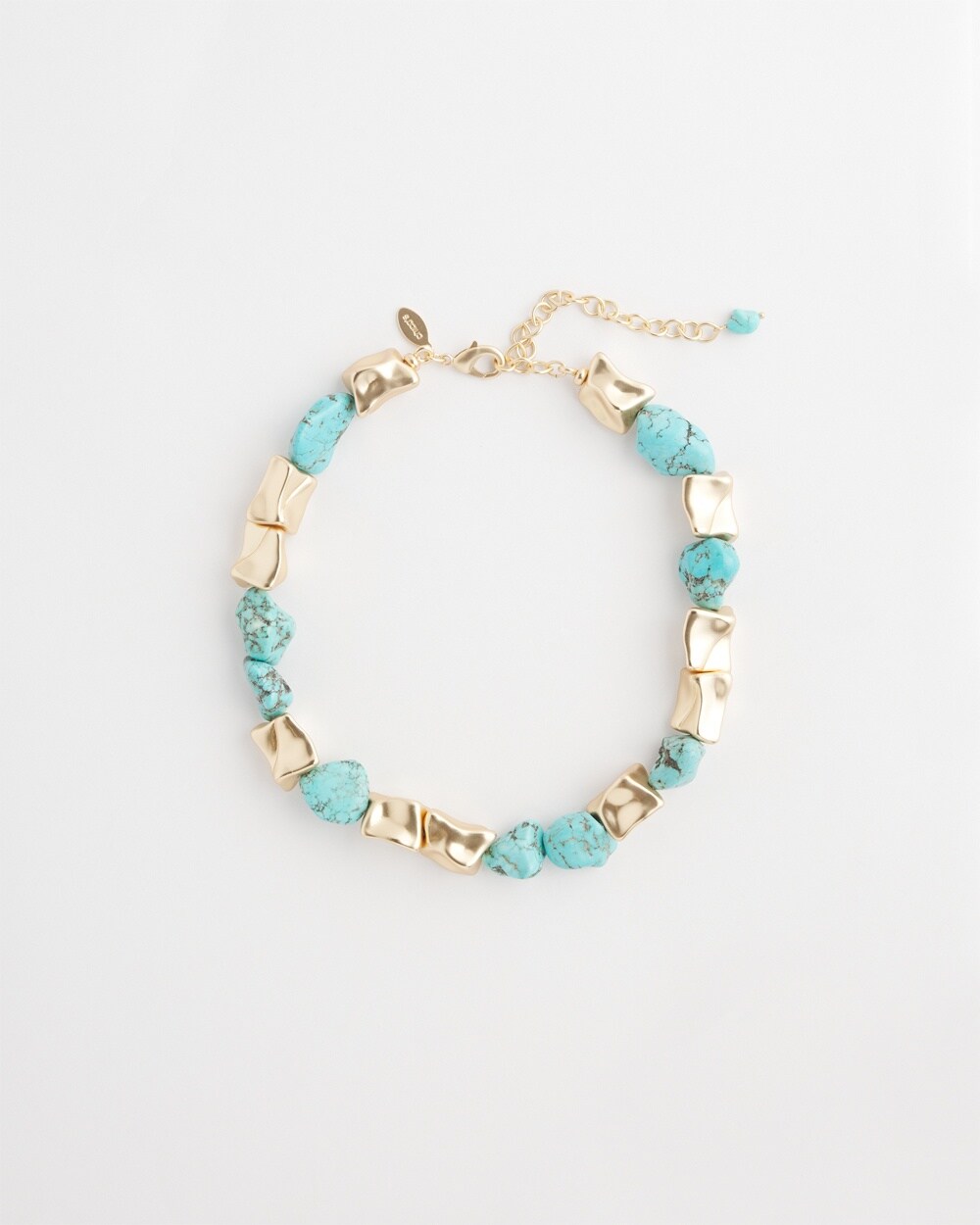 Chico's Dyed Howlite Necklace |  In Turq