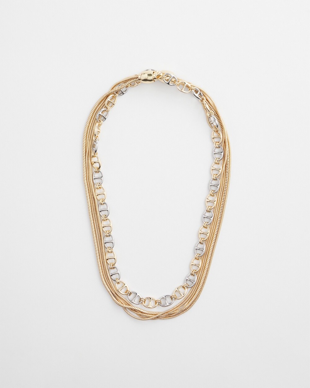 Chico's Magneticmix Multi Chain Necklace |  In Mixed Metals
