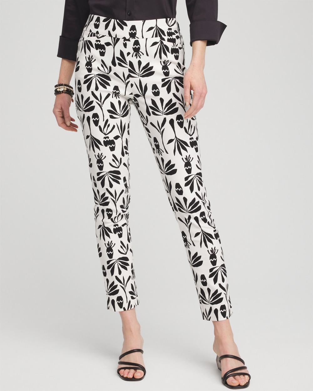 Petite Brigitte Artisan Print Ankle Pants