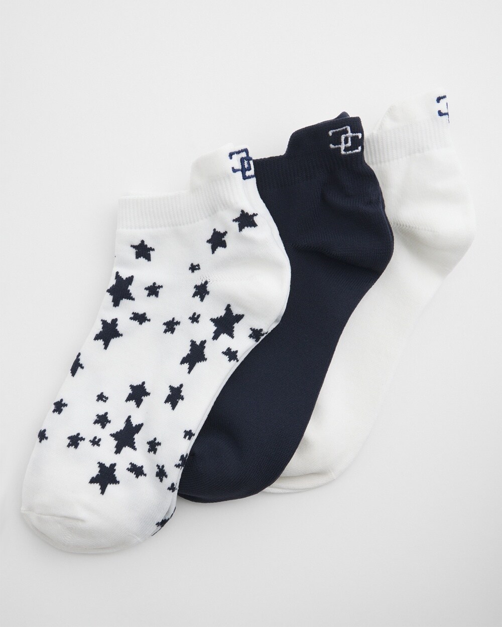 Star Set of Three Ankle Socks