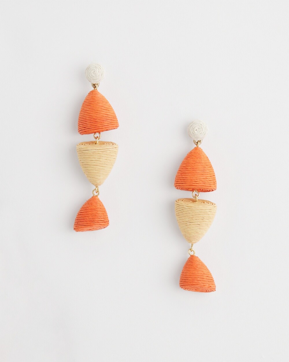 Shop Chico's No Droop Abstract Fish Drop Earrings |  In Blood Orange