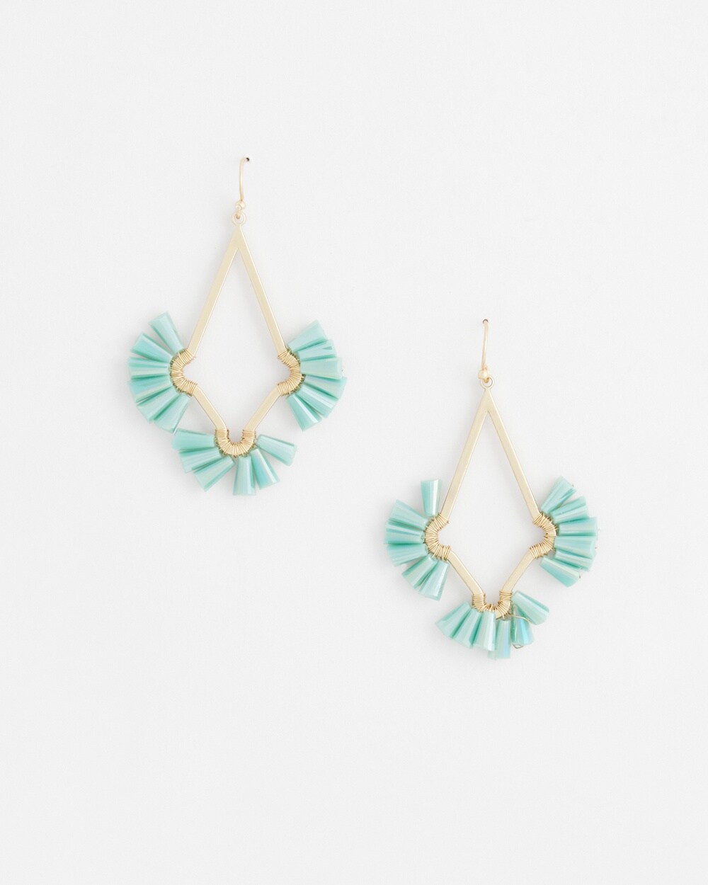 Shop Chico's No Droop Beaded Drop Earrings |  In Turquoise