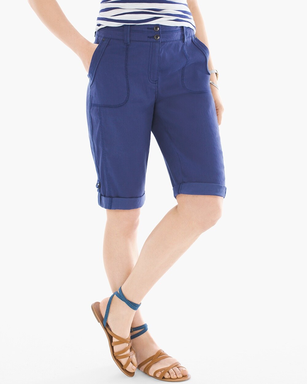 Casual Utility Shorts in Starlit Navy
