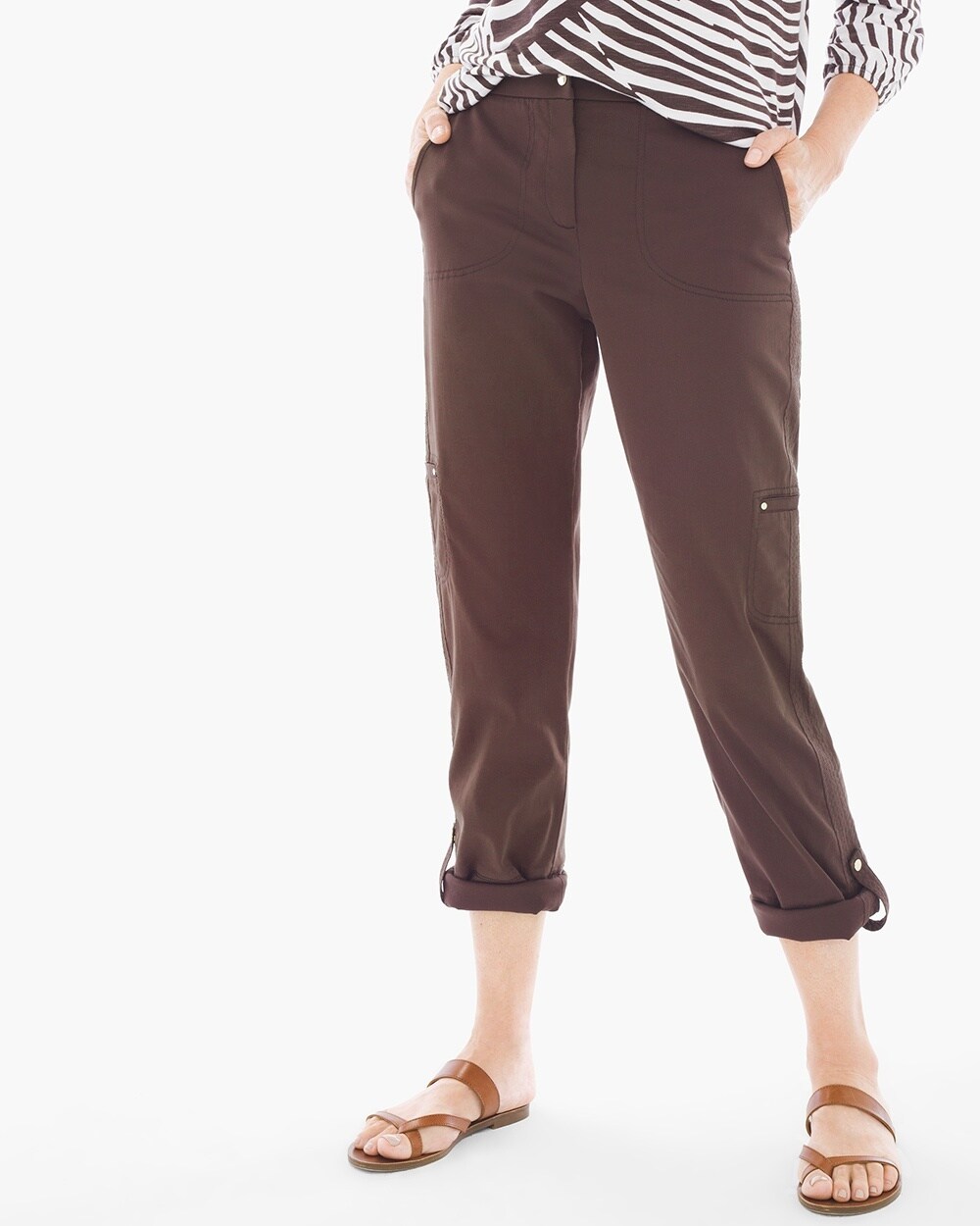 Luxe Twill Utility Crop Pants-NLA