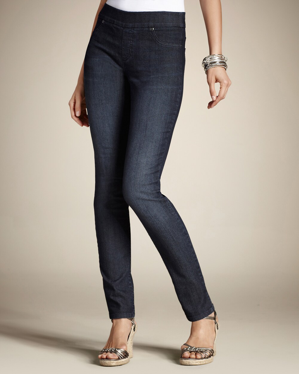 Denim Pull-On Ankle Jeggings - Chico's