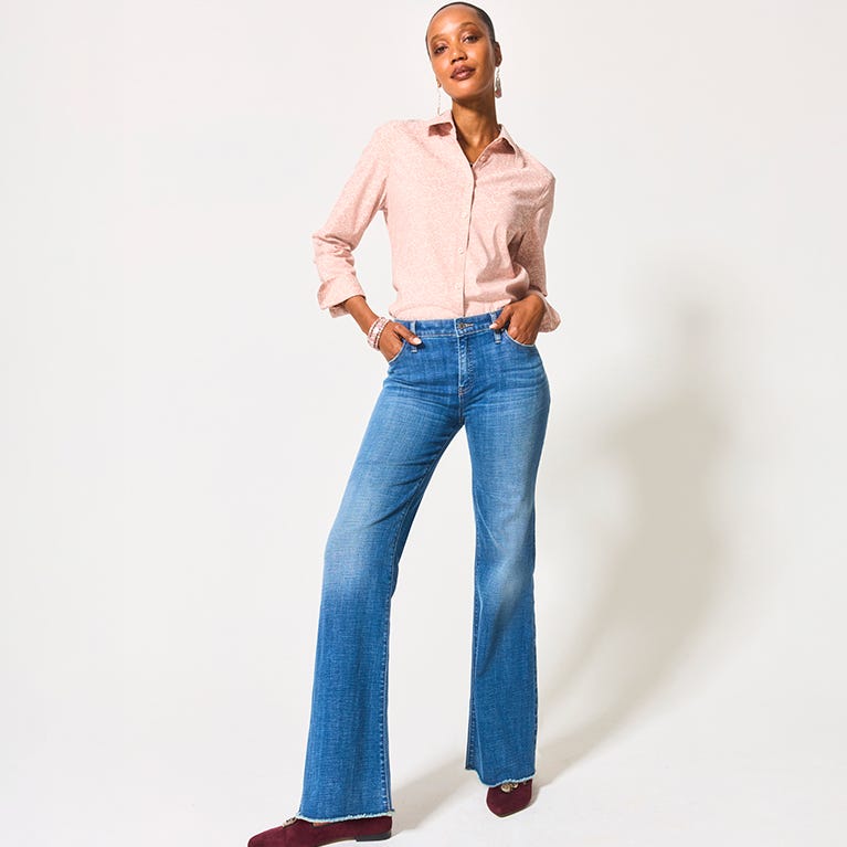 Wide flare denim
