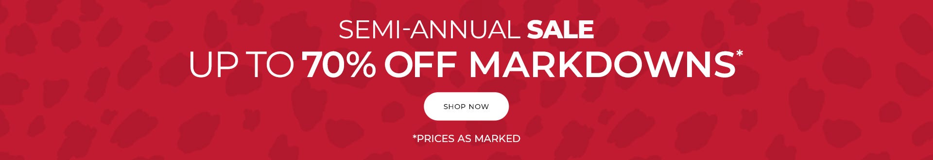 Semi-annual sale up to 70% off markdowns