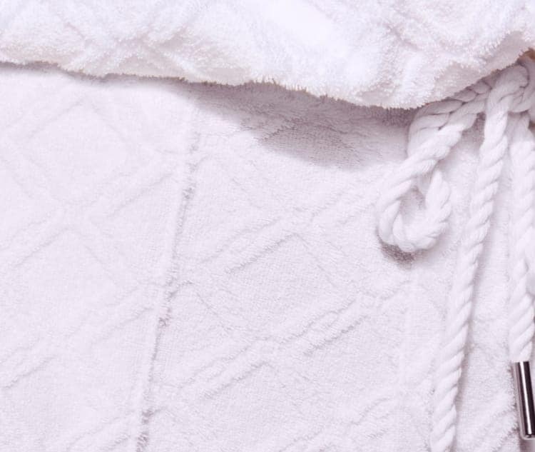 White fabric background