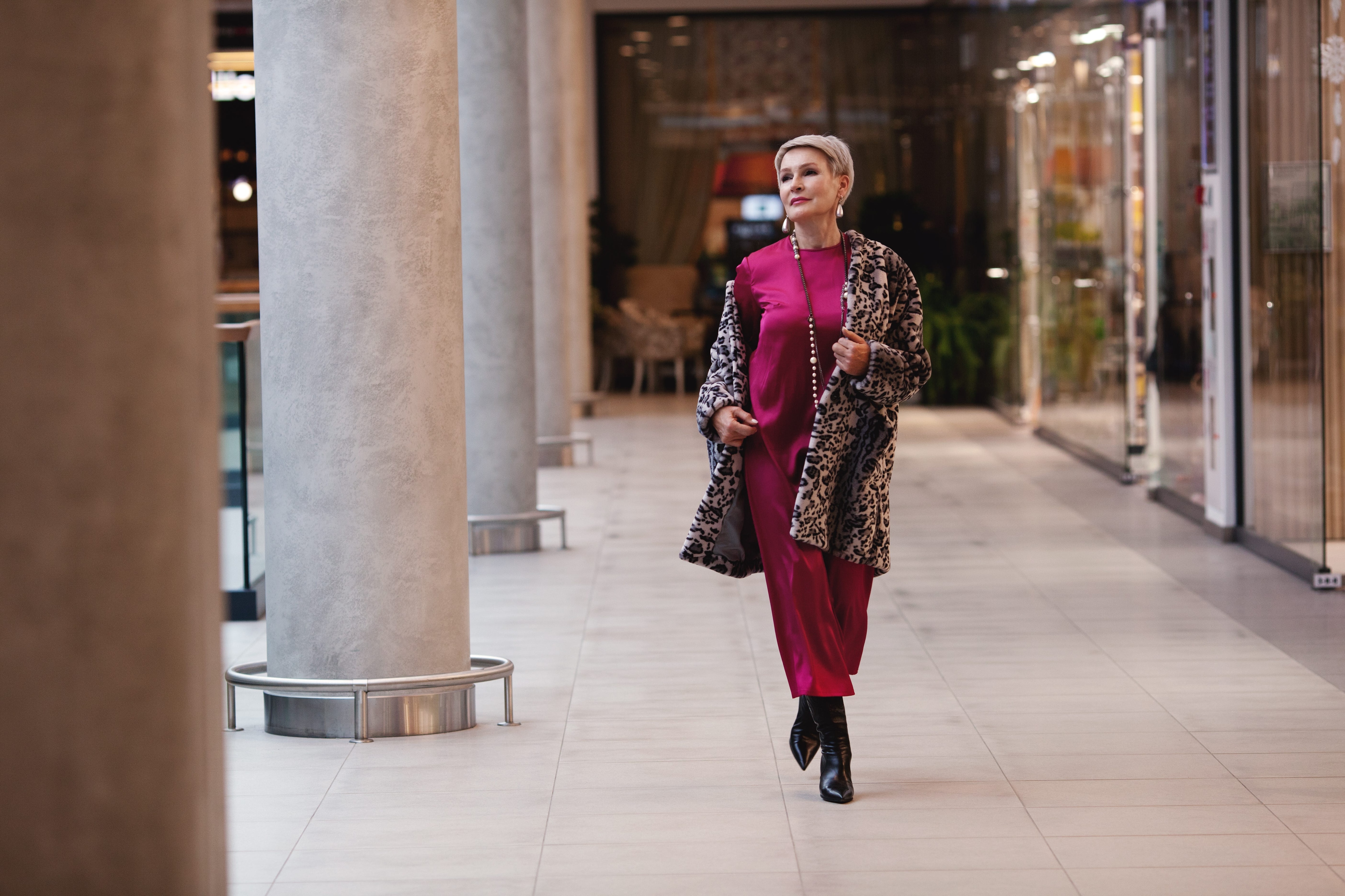 Woman wearing a sophisticated leopard print outfit.jpeg
