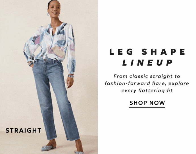 Straight, slime and flare leg Girlfriend jeans