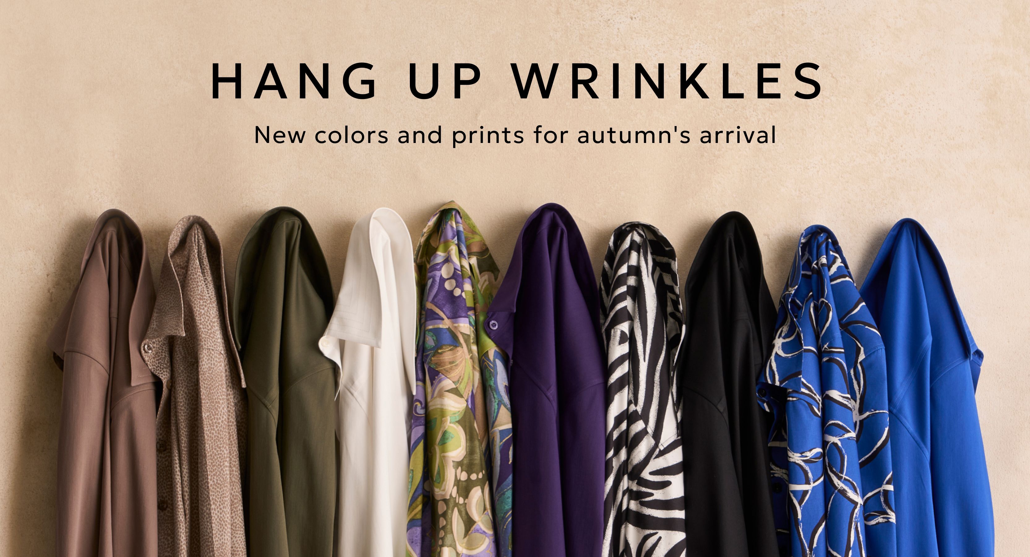 No Iron tops in new colors and prints for autumn