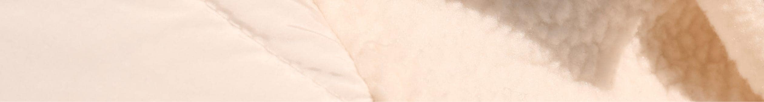 Zoomed in view of plush white fabric