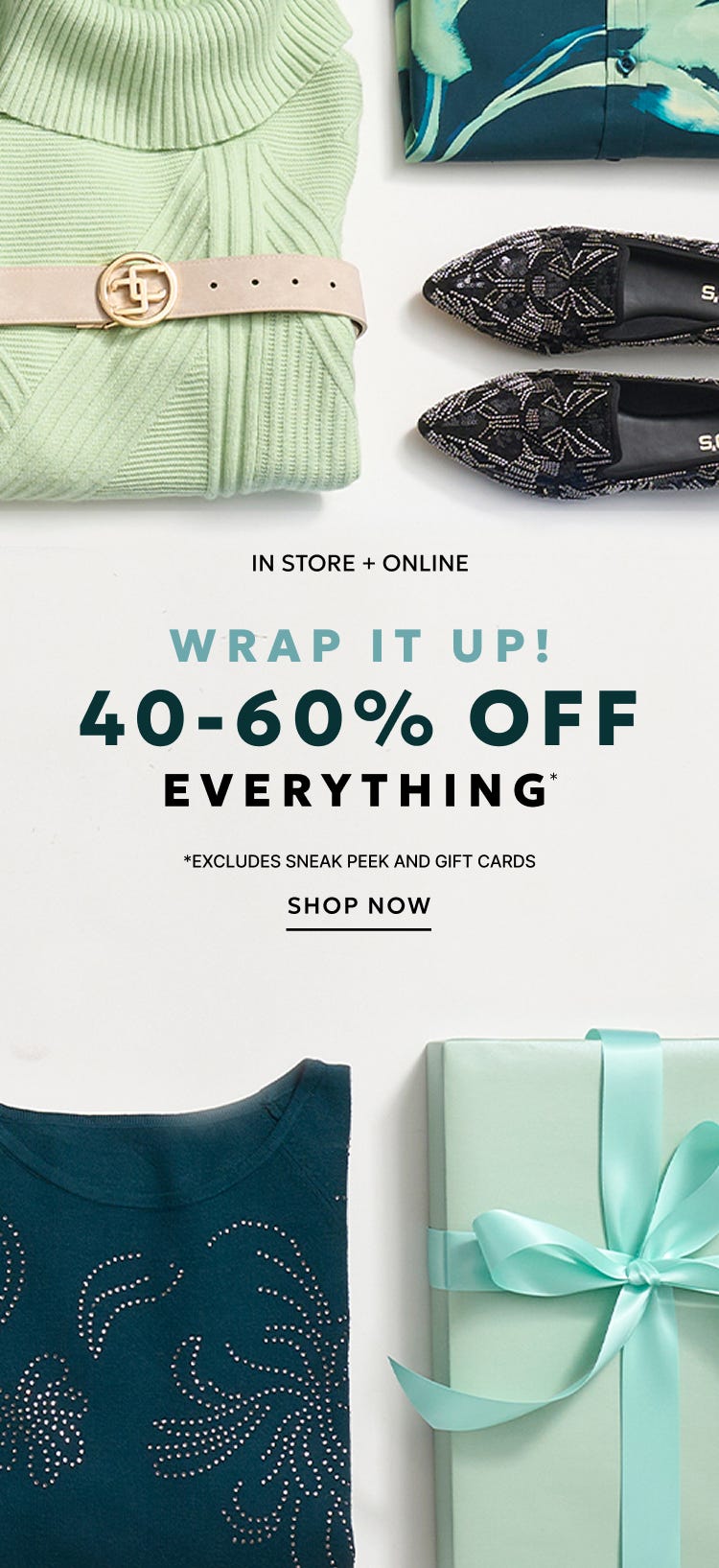 40-60% off everything