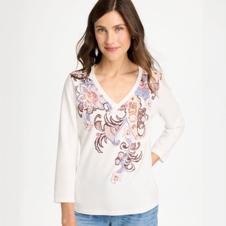 Stretch cotton tee